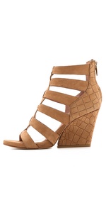 Sigerson Morrison Vernice Wedge Sandals