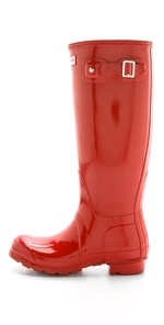 Hunter tall gloss boots