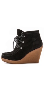 sb rebecca minkoff casey crepe wedge bootie