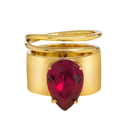 STELLA VALLE LIGHTENING BUG SIAM RING 