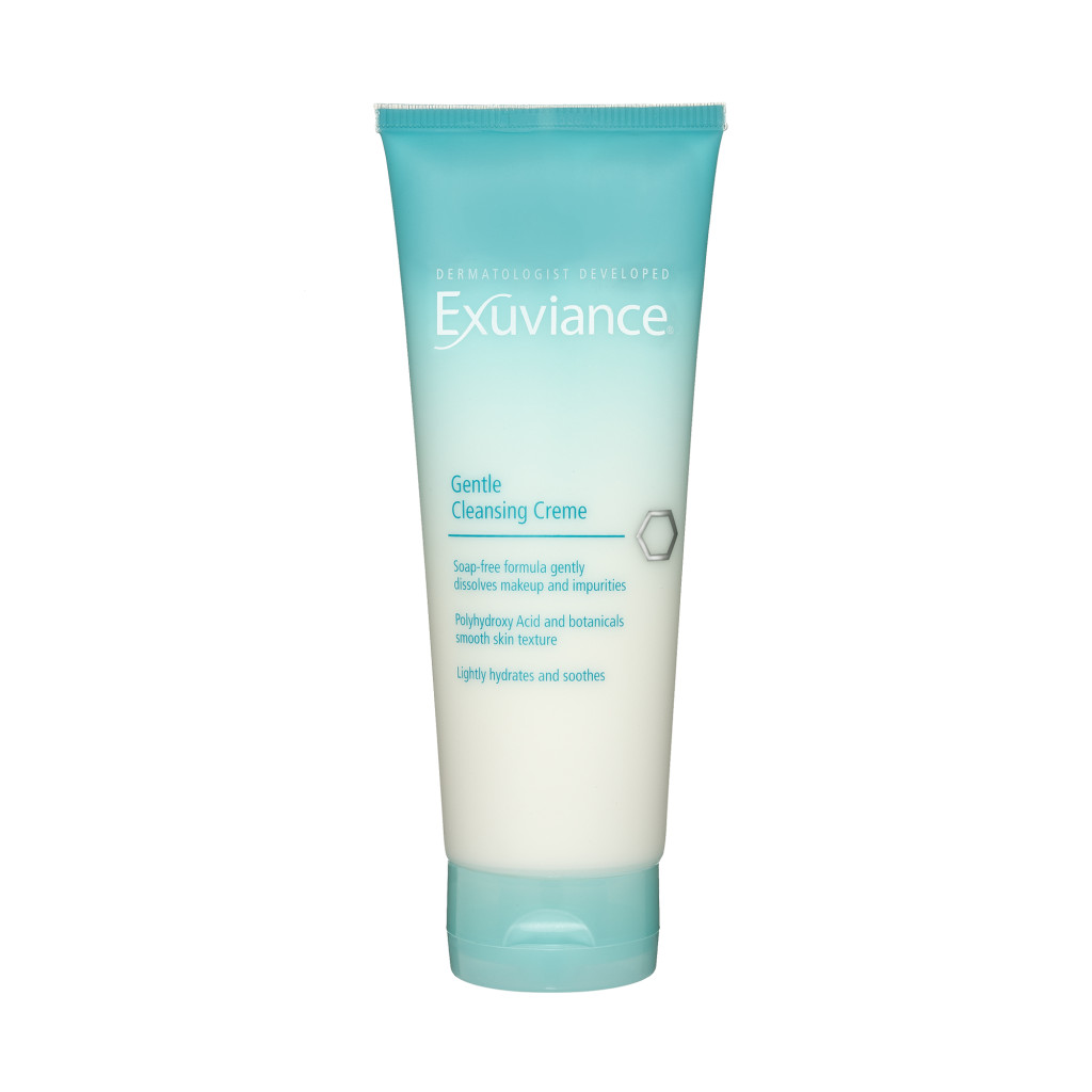 exuviance, anti aging, cleansing creme, face wash, no animal testing, cleanser, make up remover, exuviance gentle cleansing creme
