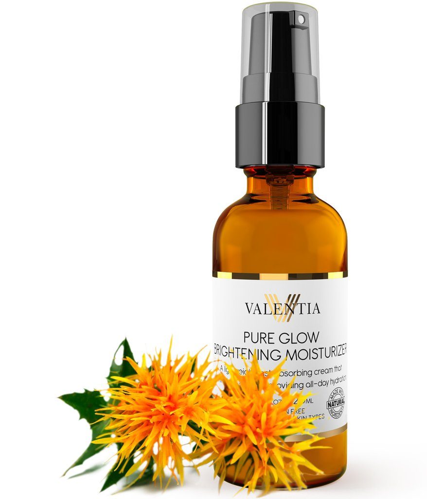 valentia, pure glow brightening moisturizer, organic ingredients, anti aging